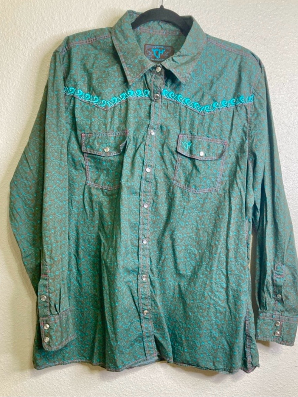 Cowgirl Hardware Pearl Snap Western Shirt XXL